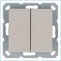 Переключатель проходной 2-кл. 10А IP20 механизм тауп Jasmart G3022T