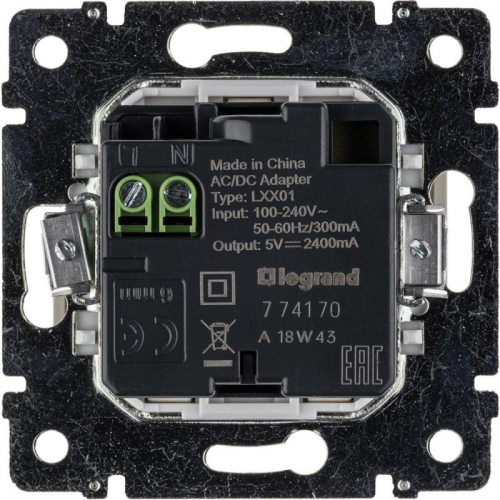 Розетка USB 2-м СП Valena сл. кость Leg 774170 фото 12