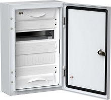 Корпус металлический ЩРн-24 (1х24) 460х310х140 IP54 бел. (одна дверь) TITAN 5 IEK TI5-50-N-024-54