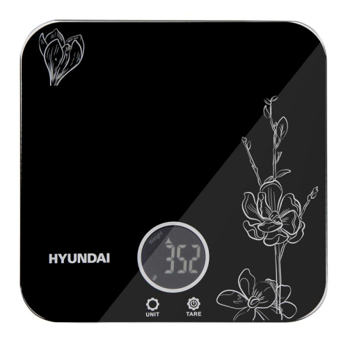 Весы кухонные электронные HYS-KG421 макс.вес:5кг черн. HYUNDAI 1195246 Весы кухонные электронные HYS-KG421 макс.вес:5кг черн. HYUNDAI 1195246