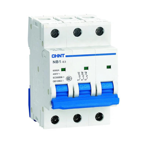 Выключатель автоматический 3п D 25А 6кА NB1-63 (R) CHINT 179717