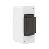 Щиток настенный 2мод. IP41 с тонированной дверцей бел. DKC F02W0WD