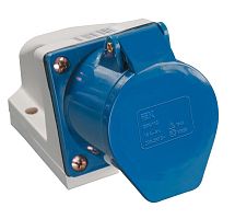 Розетка ОП 16А 220В 2P+PЕ ССИ-113 IP44 IEK PSR11-016-3