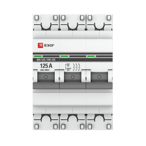 Выключатель нагрузки 3п 125А ВН-125 PROxima EKF SL125-3-125-pro фото 4