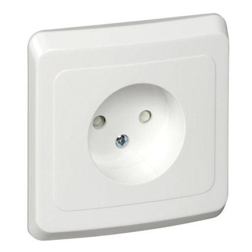 Розетка 1-м СП Этюд 16А IP20 защ. шторки без заземл. бел. SchE PC16-002B