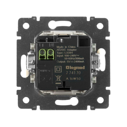 Розетка USB 2-м СП Valena сл. кость Leg 774170 фото 9