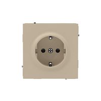 Розетка силовая KANT 2P+E защ. шторки ванильн. марципан DKC 7015003