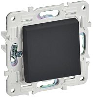 Выключатель 1-кл. SKANDY 10А SK-V01G графит IEK SK-V10-0-10-K53