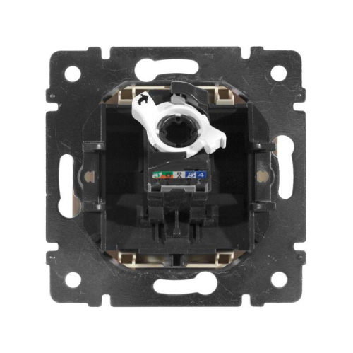 Механизм розетки информ. 1-м СП Valena RJ45 CAT.5E UTP на винтах сл. кость Leg 774138 фото 2