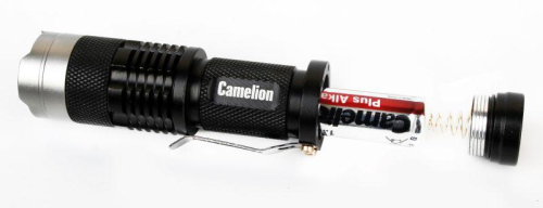 Фонарь LED5135 (LED XPE ZOOM 3 реж 1хLR6 алюм. блистер черн.) Camelion 12915 фото 2