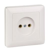 Розетка 1-м СП Хит 10А IP20 без заземл. бел. SchE RS10-132-B