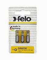 Бита TX10/TX15/TX20 25мм Industrial (блист.3шт) FELO 02693116