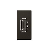 Розетка 1мод. HDMI Mosaic со шнуром черн. Leg 079478L