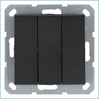 Выключатель 3-кл. 10А IP20 механизм антрацит Jasmart G3031B