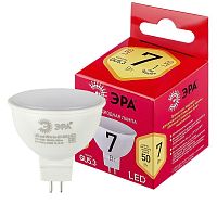 Лампа светодиодная RED LINE LED MR16-7W-827-GU5.3 R 7Вт MR16 софит 4000К нейтр. бел. GU5.3 Эра Б0050231