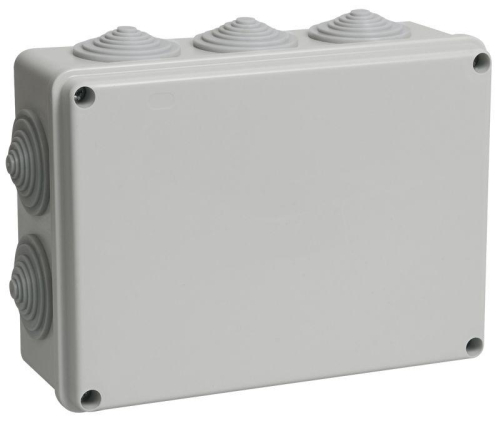 Коробка распаячная ОП 190х140х70 IP55 КМ41244 RAL7035 (10 гермовводов) IEK UKO11-190-140-070-K41-55 Коробка распаячная ОП 190х140х70 IP55 КМ41244 RAL7035 (10 гермовводов) IEK UKO11-190-140-070-K41-55
