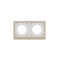 Рамка 2-м KANT IP44 ванильн. марципан DKC 7015944