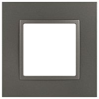 Рамка для розеток и выключателей ЭРА Elegance 14-5011-16 Classic на 1 пост титан Эра Б0065823