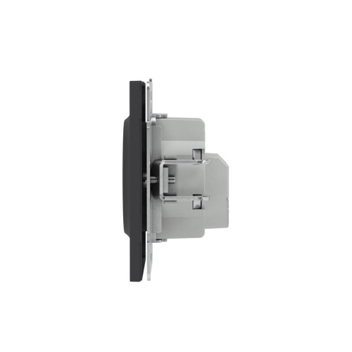 Розетка силовая KANT 2P+E без шторки черн. уголь DKC 7012033 фото 4