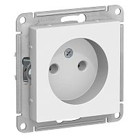 Механизм розетки 1-м СП AtlasDesign 16А без заземл. бел. SchE ATN000141