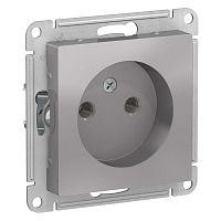 Механизм розетки 1-м СП AtlasDesign 16А без заземл. алюм. SchE ATN000341