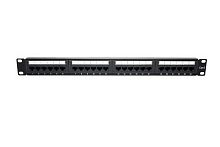 Патч-панель 19 1U кат.6 неэкранир. 24 порта RJ45 Dual IDC TOKOV ELECTRIC TKE-PP-6-1U-24P-UTP