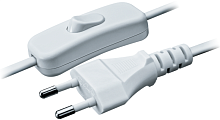 Шнур 61 724 NPS-FS-170-2х0.5-WH 1.7м с выкл. бел. Navigator 61724