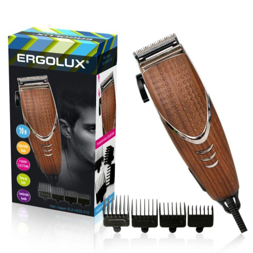Машинка для стрижки волос ELX-HC02-C10 10Вт 220-240В корич. дерево Ergolux 13961 Машинка для стрижки волос ELX-HC02-C10 10Вт 220-240В корич. дерево Ergolux 13961