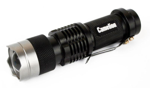Фонарь LED5135 (LED XPE ZOOM 3 реж 1хLR6 алюм. блистер черн.) Camelion 12915 фото 8
