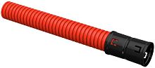 Труба гофрированная двустенная ПНД d40мм с муфтой SN20 красн. (уп.50м) IEK CTG12-040-K04-050-R