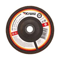 Круг лепестковый торцевой P80 180х22.2мм Kranz KR-90-0023