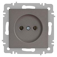Розетка Accent 6-201-09 2P 16А-250В IP20 СУ титан Intro Б0063673