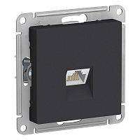 Механизм розетки компьютерной AtlasDesign RJ45 карбон SchE ATN001083