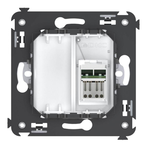 Розетка 1-м RJ-45 СП кат.5e Avanti "Белое облако" DKC 4400463 фото 3