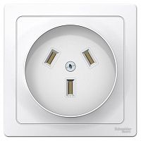 Розетка силовая СП BLANCA 2P+N 32А 250В бел. SchE BLNSR003231
