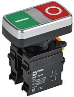 Кнопка "I-O" d22мм 1НО+1НЗ MASTER без подсветки IEK MI-BT60-11R-3-21-K51